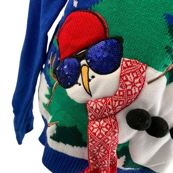 * Jolly Sweaters Women’s Size Small Pullover Sweater Christmas Snowman Winter - Picture 3 of 9